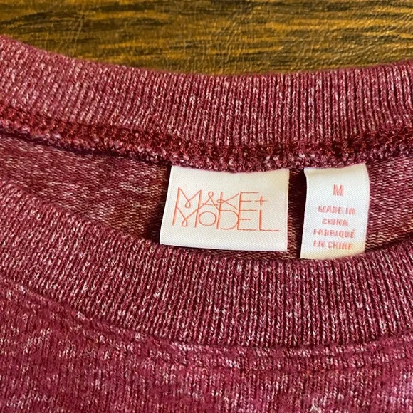 NWT: MAKE + MODEL Flutter sleeve knit top, Medium - Picture 5 of 6